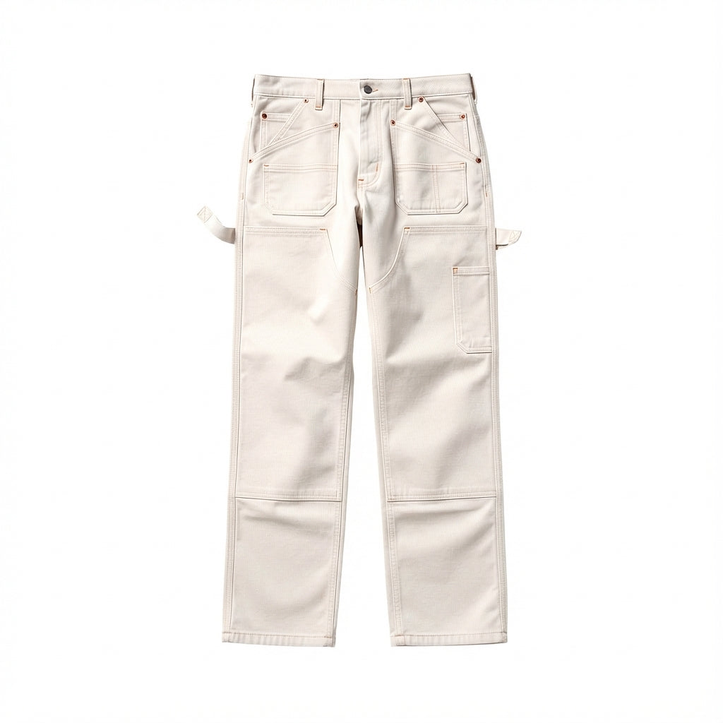 Cream Cargo Pant